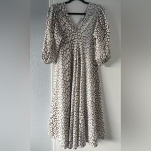 Ganni Lurex animal print dress size EU40 or 10US new with tags